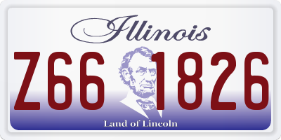 IL license plate Z661826