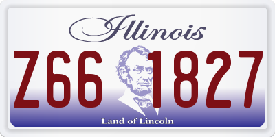 IL license plate Z661827