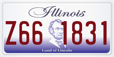 IL license plate Z661831