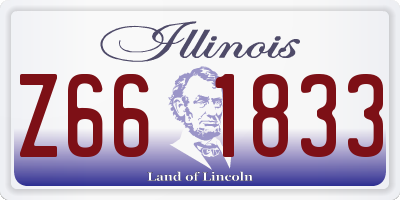IL license plate Z661833