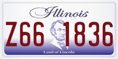 IL license plate Z661836