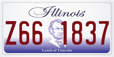 IL license plate Z661837