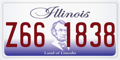 IL license plate Z661838