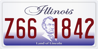 IL license plate Z661842
