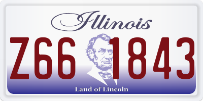 IL license plate Z661843