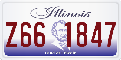 IL license plate Z661847