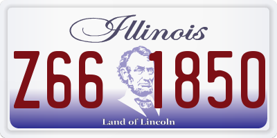 IL license plate Z661850