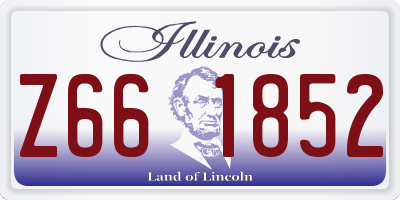IL license plate Z661852