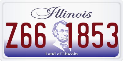 IL license plate Z661853