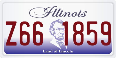IL license plate Z661859