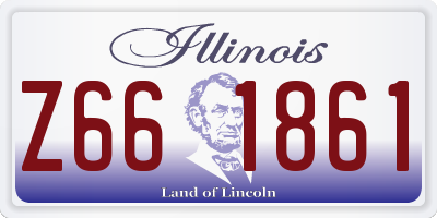 IL license plate Z661861