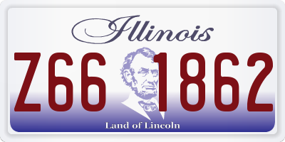 IL license plate Z661862
