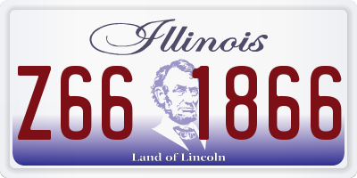 IL license plate Z661866