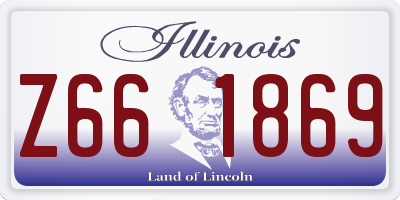 IL license plate Z661869