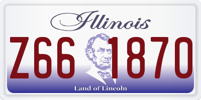 IL license plate Z661870