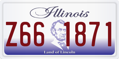 IL license plate Z661871