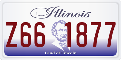IL license plate Z661877