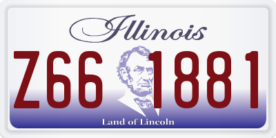IL license plate Z661881