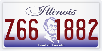 IL license plate Z661882