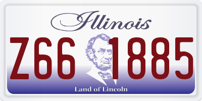 IL license plate Z661885