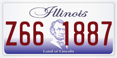 IL license plate Z661887