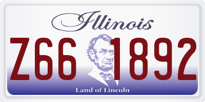 IL license plate Z661892
