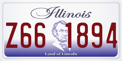 IL license plate Z661894