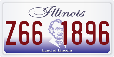 IL license plate Z661896