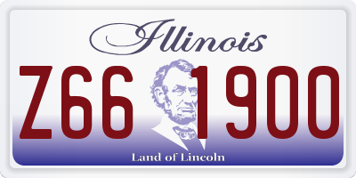 IL license plate Z661900