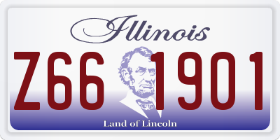 IL license plate Z661901