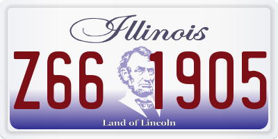 IL license plate Z661905