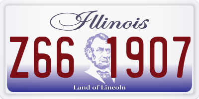 IL license plate Z661907