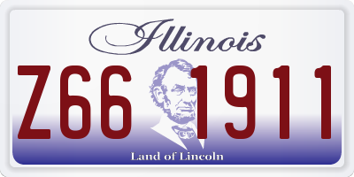 IL license plate Z661911
