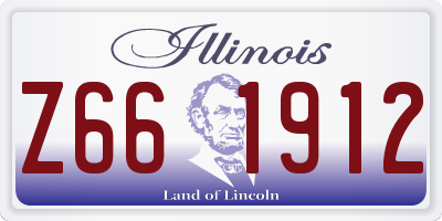 IL license plate Z661912