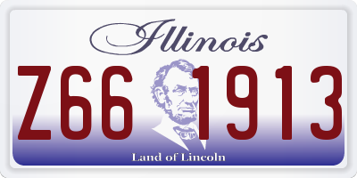 IL license plate Z661913