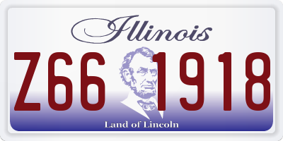 IL license plate Z661918