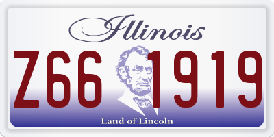 IL license plate Z661919