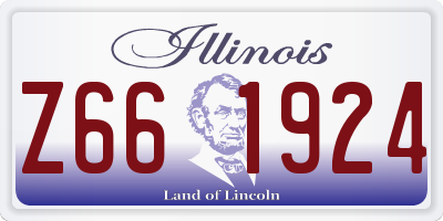 IL license plate Z661924