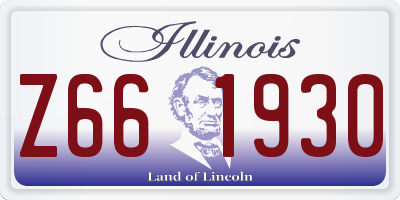 IL license plate Z661930