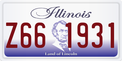 IL license plate Z661931