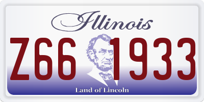 IL license plate Z661933