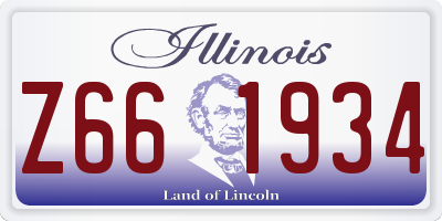 IL license plate Z661934