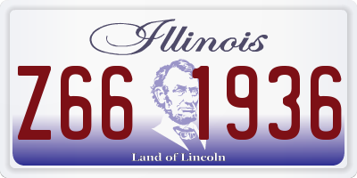 IL license plate Z661936