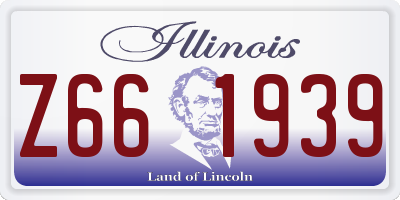 IL license plate Z661939