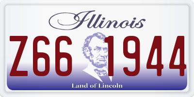 IL license plate Z661944