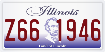 IL license plate Z661946