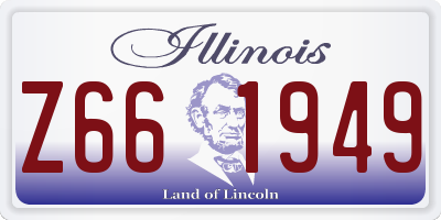 IL license plate Z661949