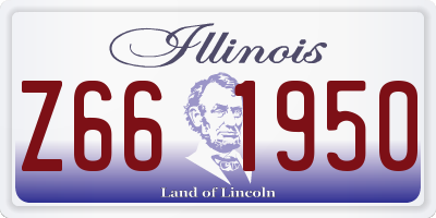 IL license plate Z661950