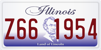 IL license plate Z661954