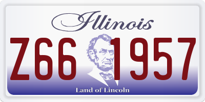 IL license plate Z661957